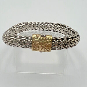 JOHN HARDY Icon Men's Classic Sterling Silver 18K Chain Bracelet